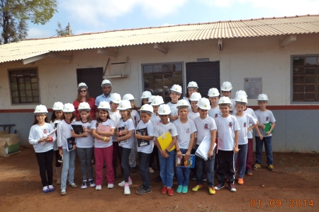 VISITA TURMA DA ESCOLA DE NOVA SANTA ROSA